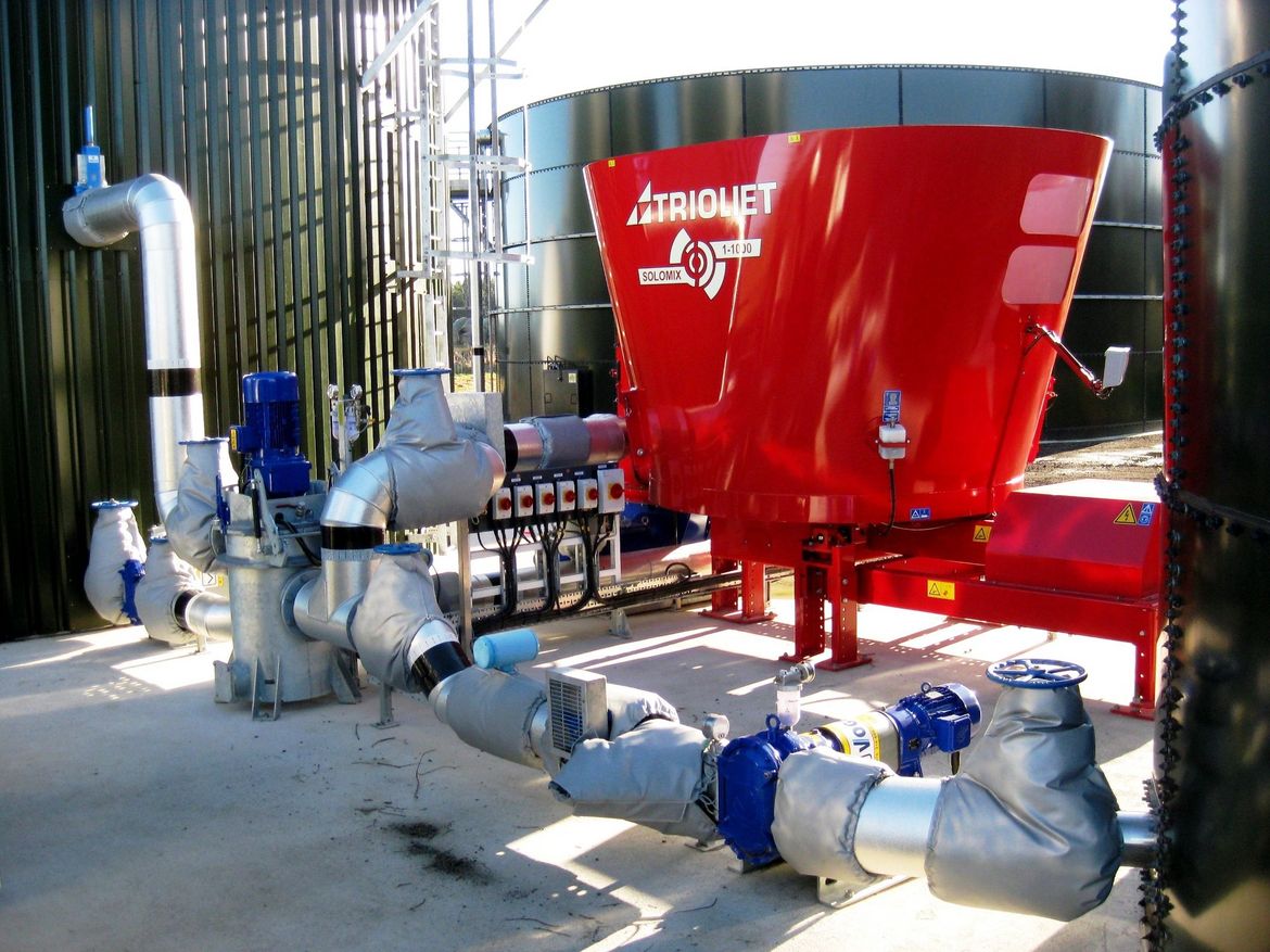 Solomix 1 mezclador estacionario para biogás
