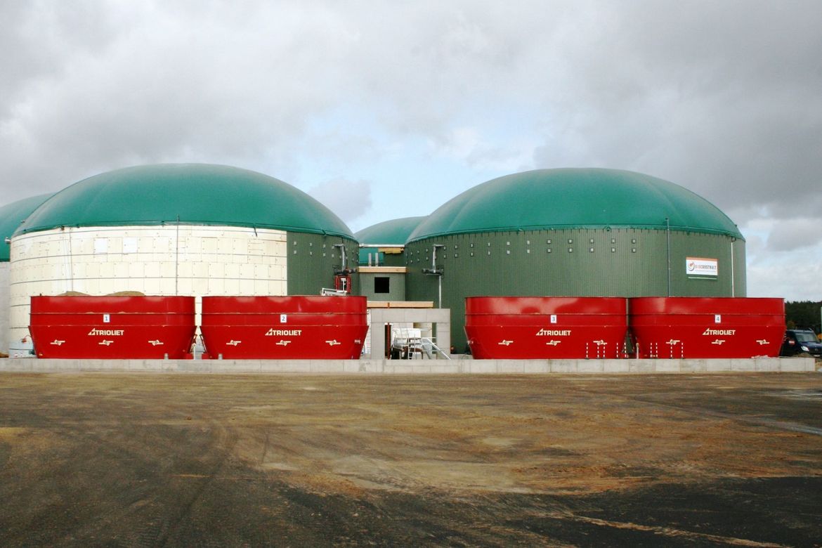 mezclador estacionario para biogás