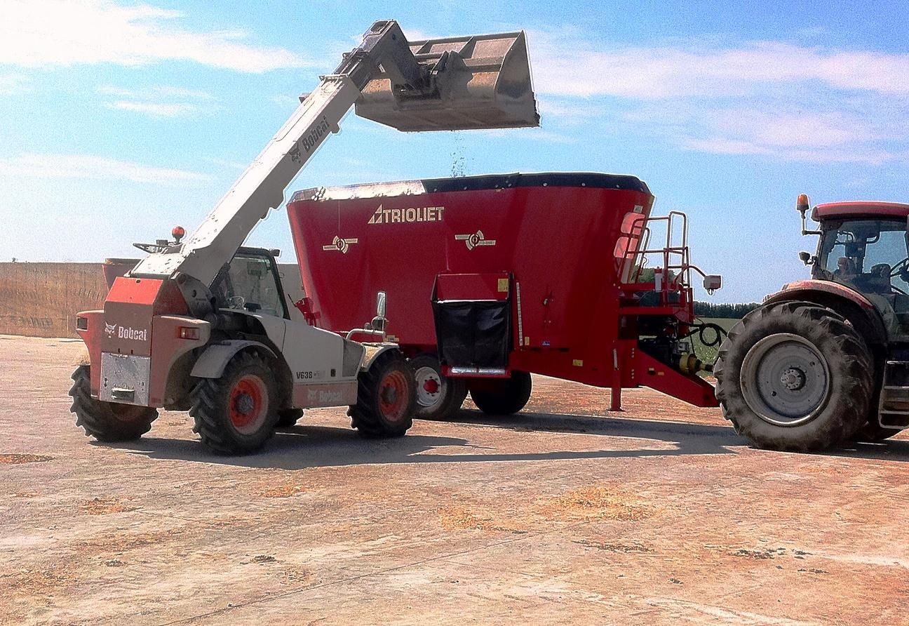 carro mezclador de alimentos